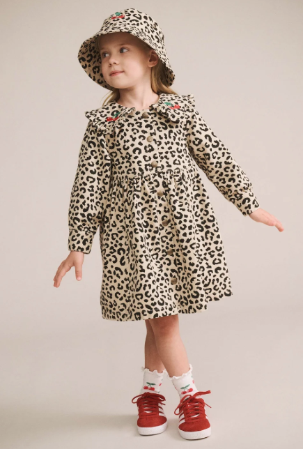 dress leopard cherry print shirt style - animal