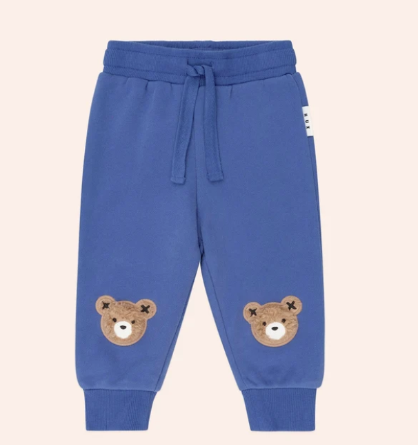 set outfit furry hux bear sweatshirt and sweatpants - cobalt