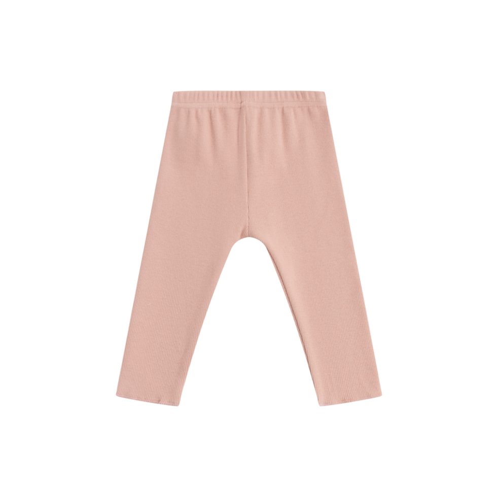 set outfit logo sweatshirt and rib pants - blush