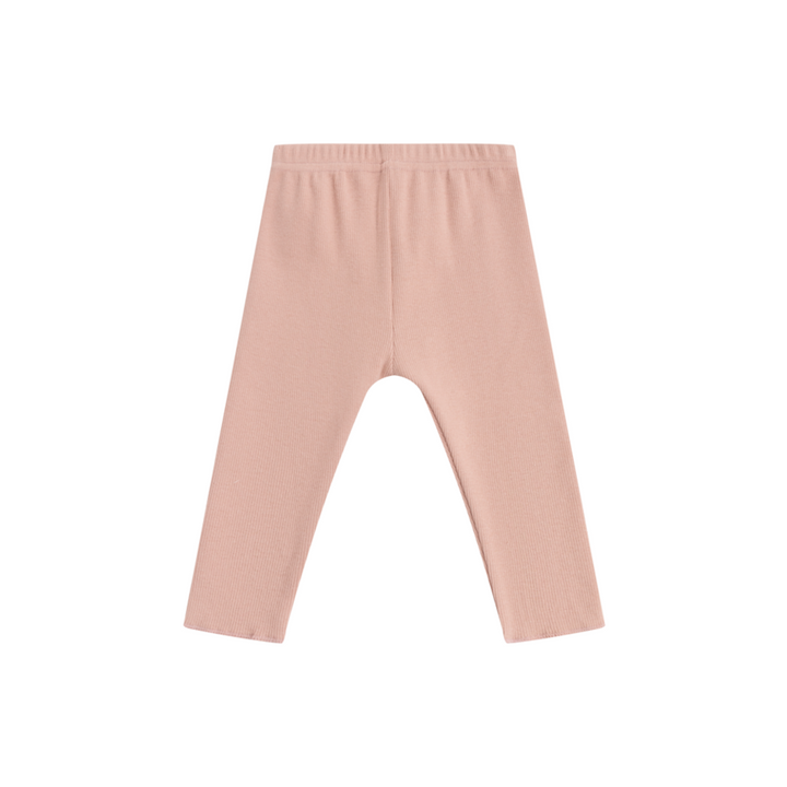 set outfit logo sweatshirt and rib pants - blush