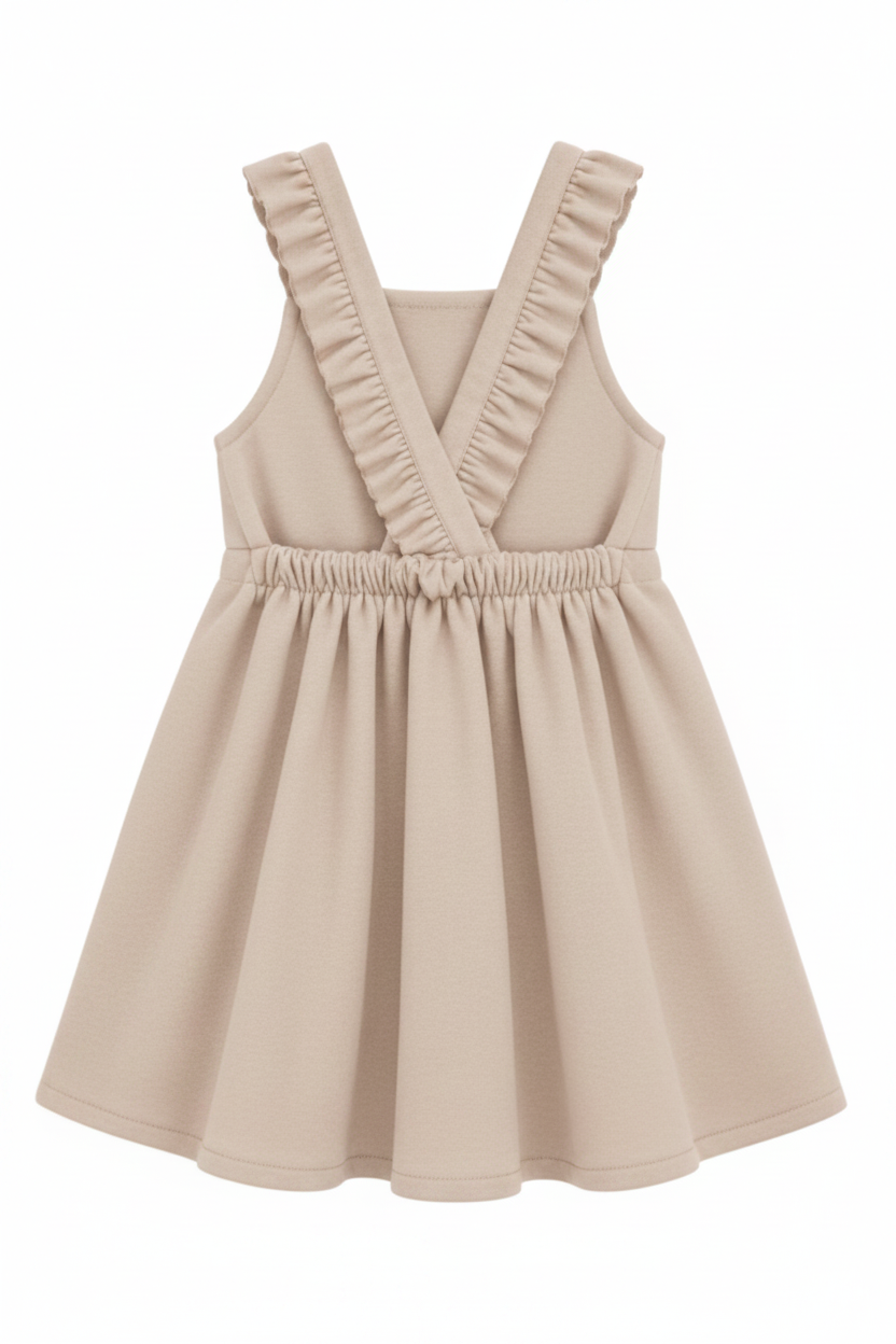 dress herringbone swing jumper - beige