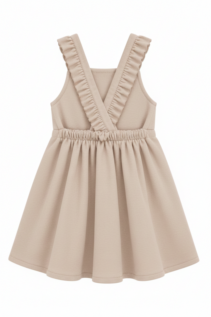 dress herringbone swing jumper - beige