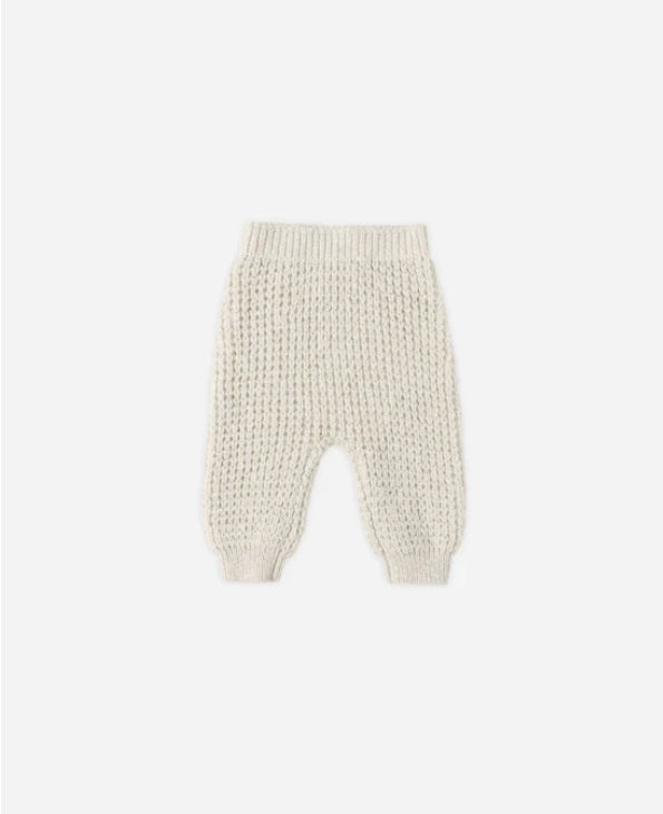 set outfit chunky knit sweater and pants - natural