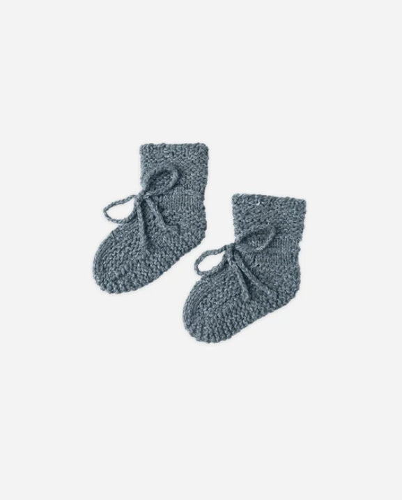 shoes speckled knit booties - ocean