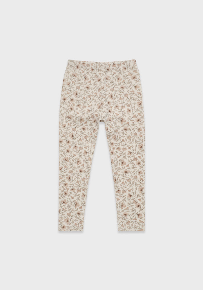 pajamas floral print top and pants - vintage pink