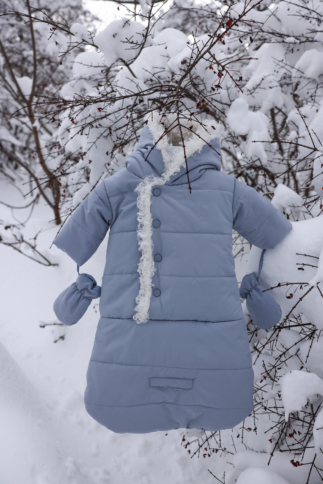 snowsuit sherpa trim - off white