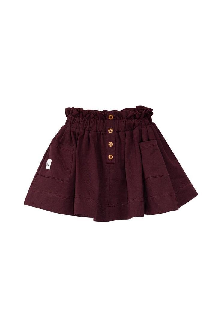 skirt with label  - plum