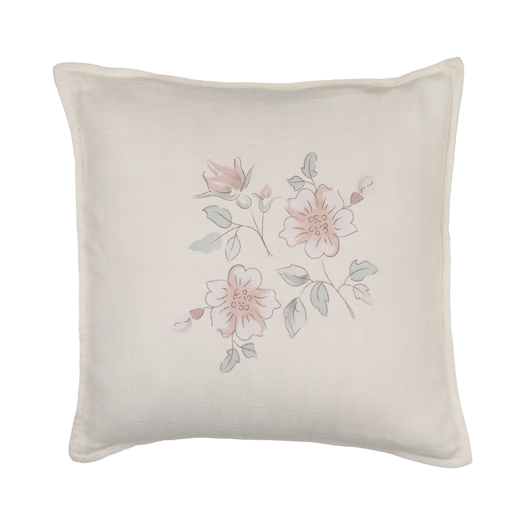 pillow blossom quilted - rose