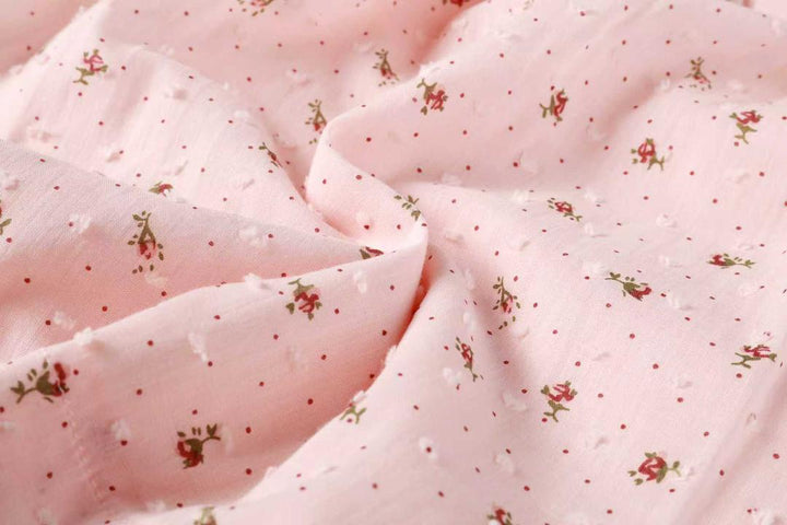 dress smocked floral button down - pink