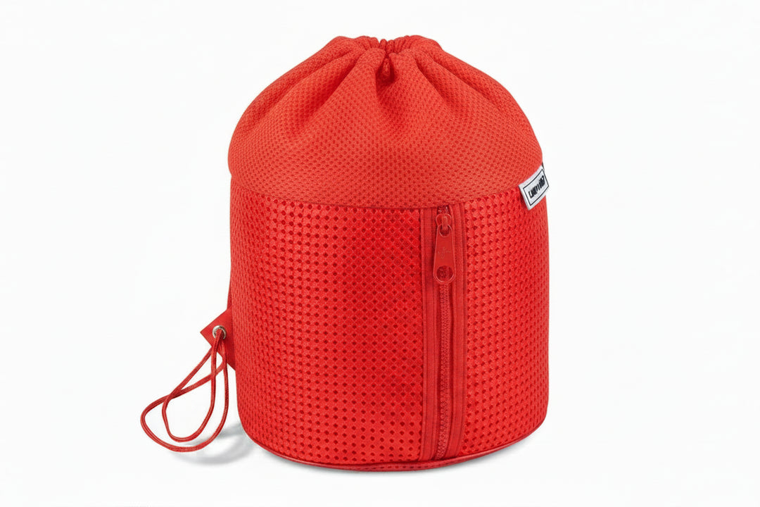 backpack drawstring zipper - multi rose