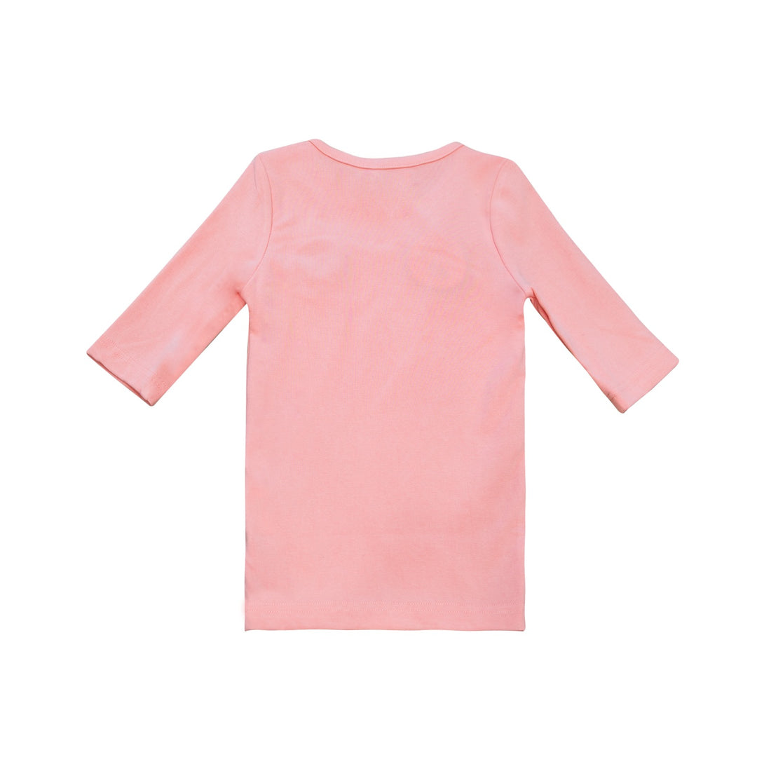 tee l/s stamp - coral