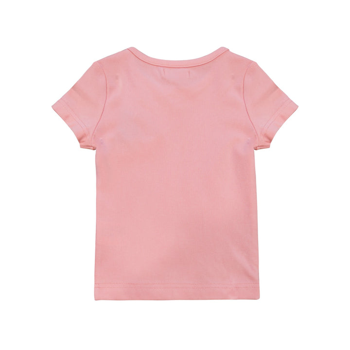 tee s/s stamp - coral