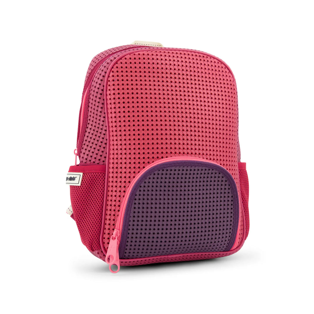 backpack drawstring zipper - multi rose