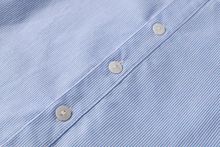 shirt s/s pinstriped - light blue