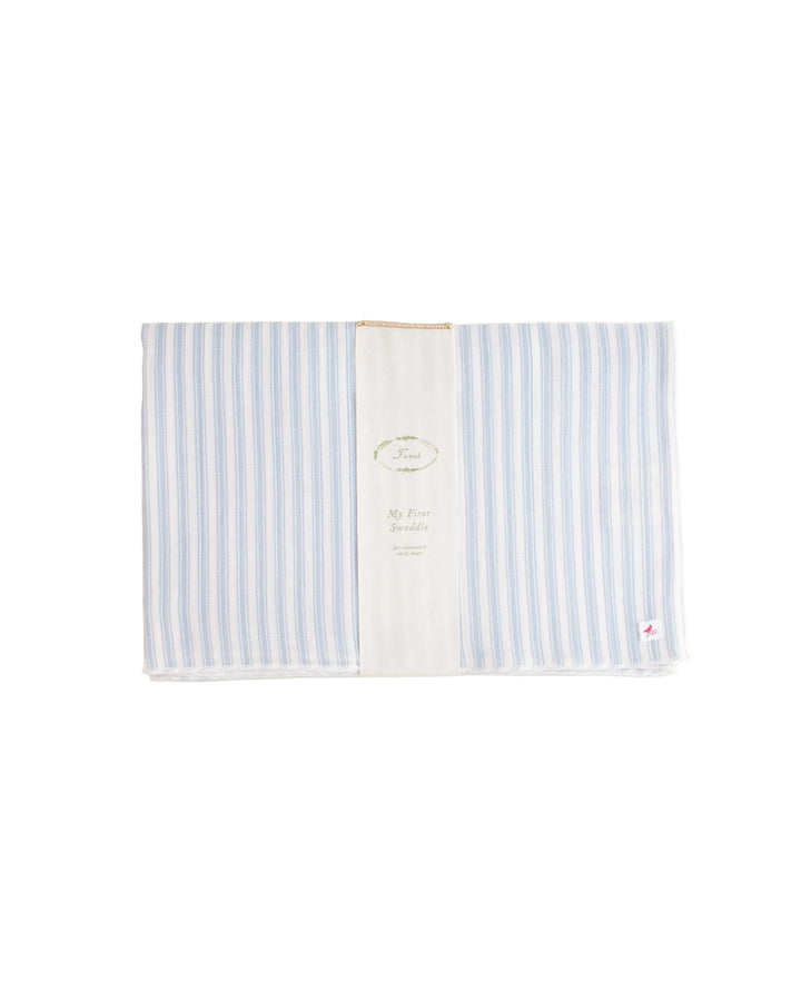 swaddle ticking stripe - blue
