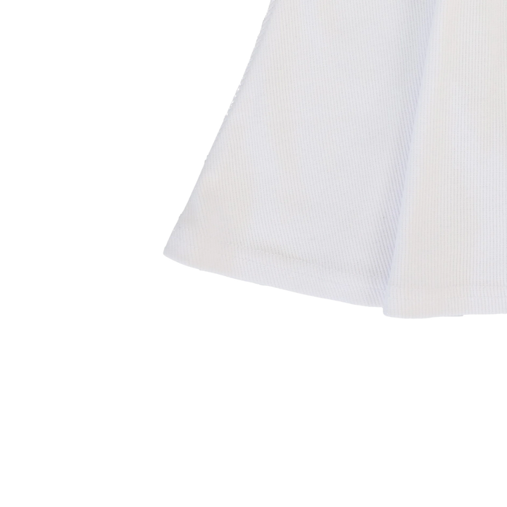skirt ribbed - pure white
