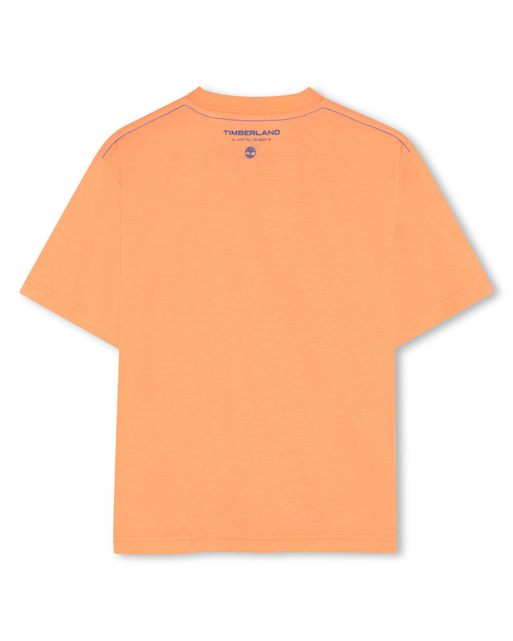 tee s/s graphic logo - bright melon-42y