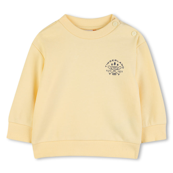 top l/s logo back sweatshirt - straw yellow-505
