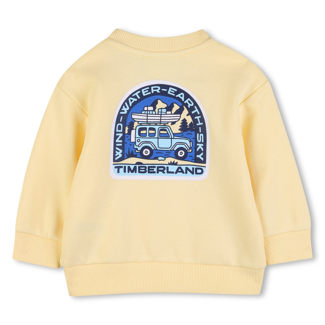 top l/s logo back sweatshirt - straw yellow-505