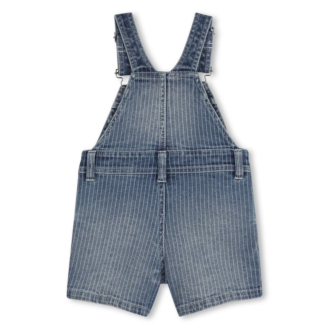 one piece striped denim overalls - denim blue-z10