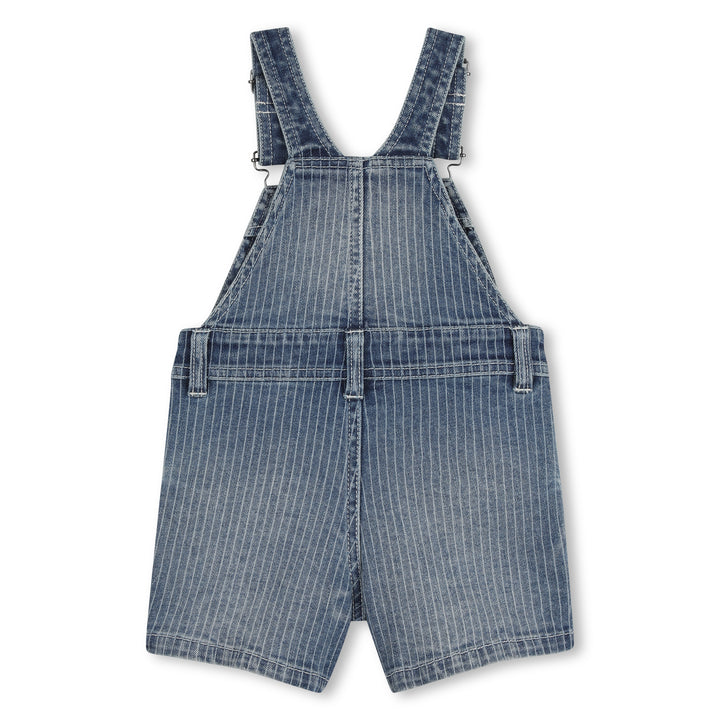one piece striped denim overalls - denim blue-z10