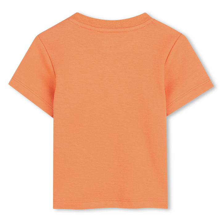 tee s/s graphic logo - bright melon-42y