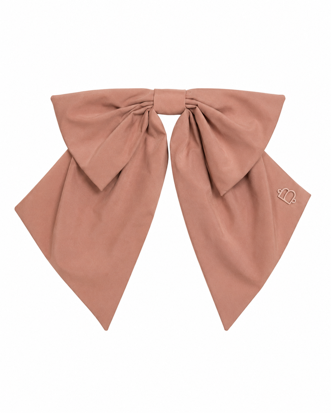 clip taffeta winter edition dressy bow - dusty winter pink