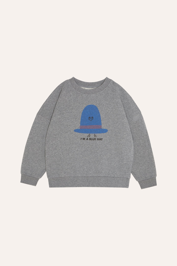 top l/s sweat hat - grey