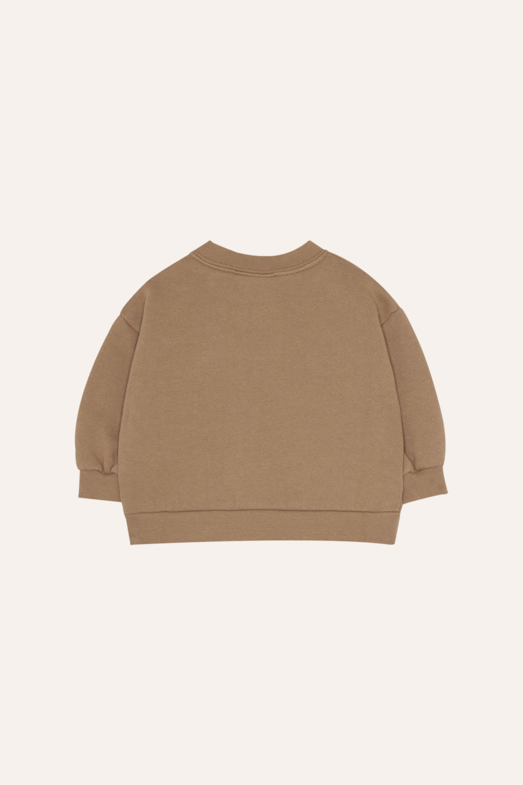 top l/s graphic logo sweatshirt - camel
