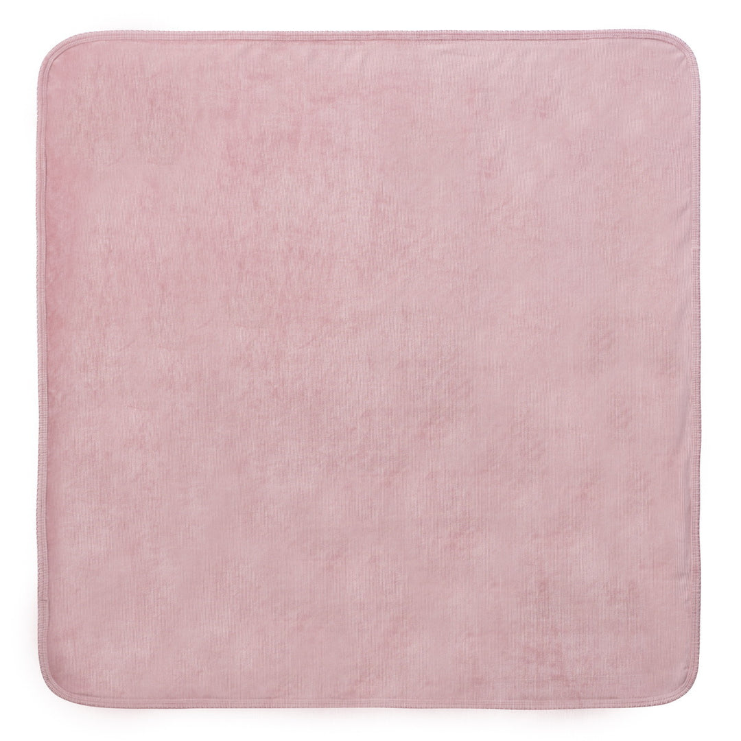 set footie velour rib wrap with bonnet and blanket - pink