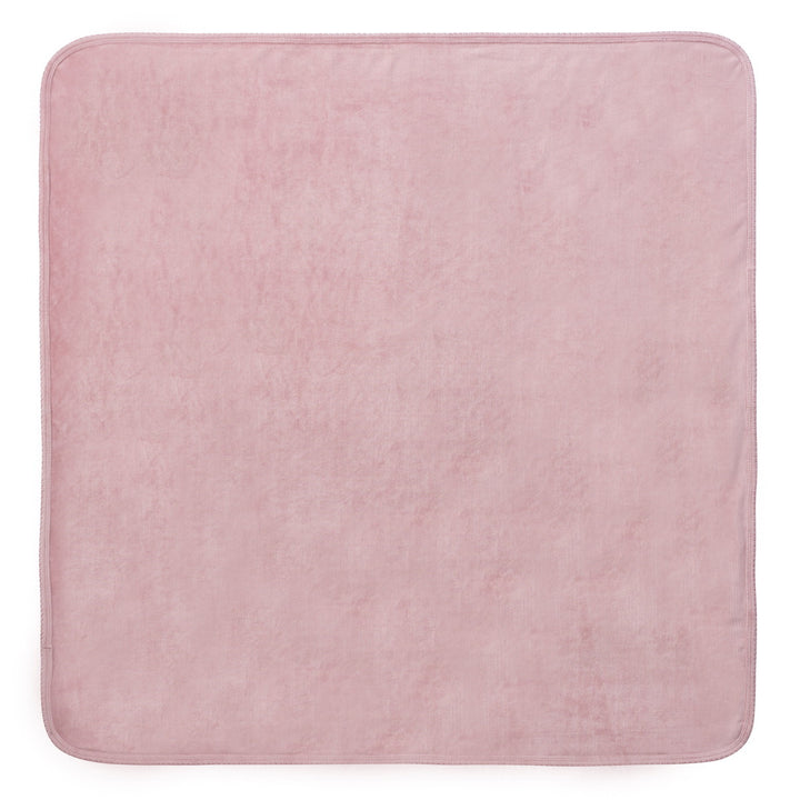 set footie velour rib wrap with bonnet and blanket - pink