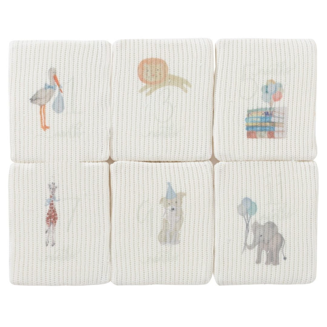 toy milestone cards - blue