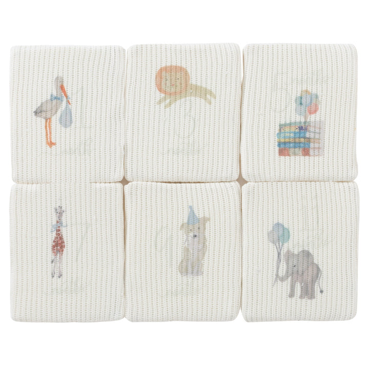 toy milestone cards - blue