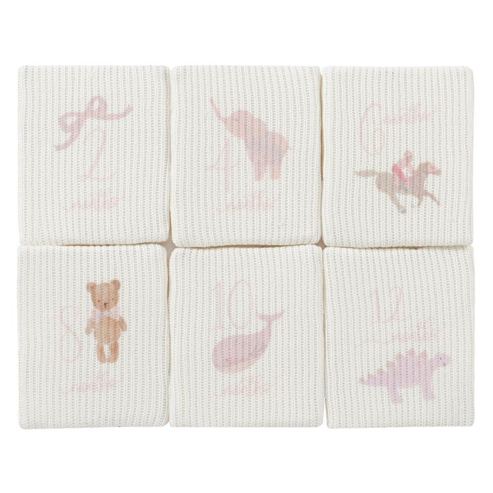 toy milestone cards - pink