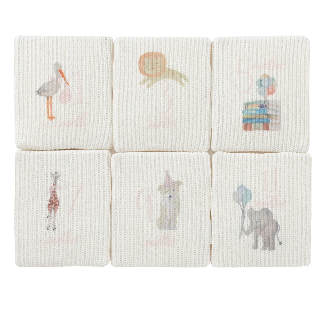 toy milestone cards - pink