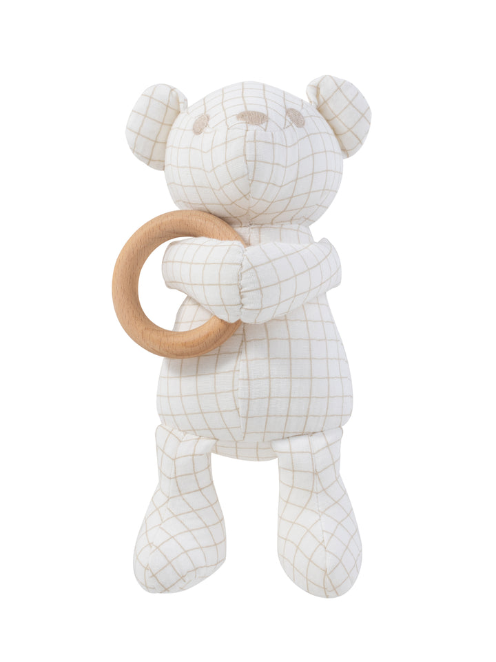 teddy grid bear - stone