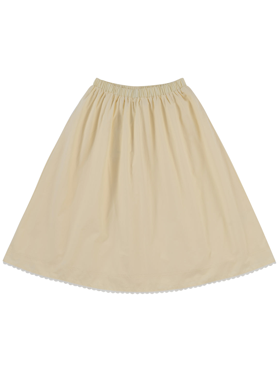 set outfit scalloped detail shirt and skirt - butter