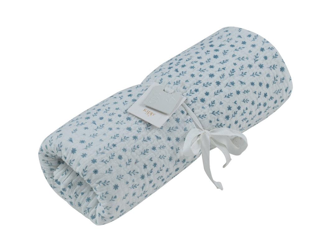 swaddle floral printed - dark blue