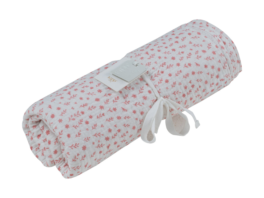 swaddle floral printed - rose