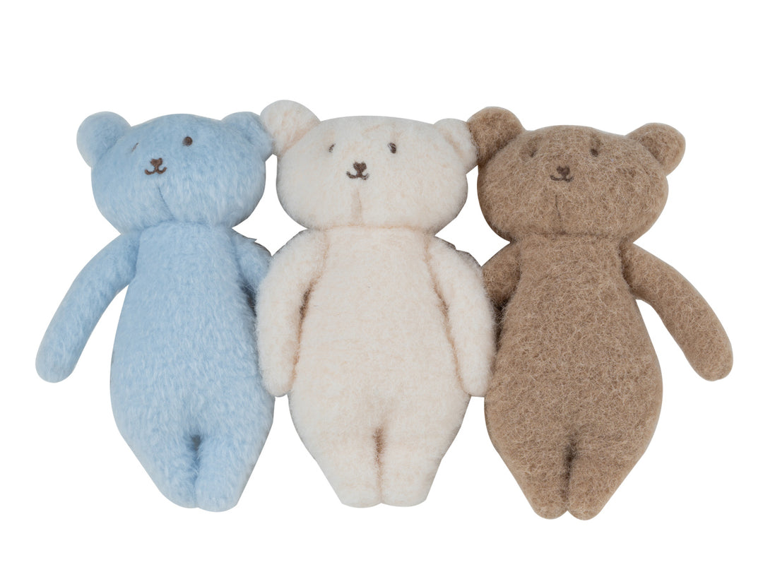 teddy trio bears - blue
