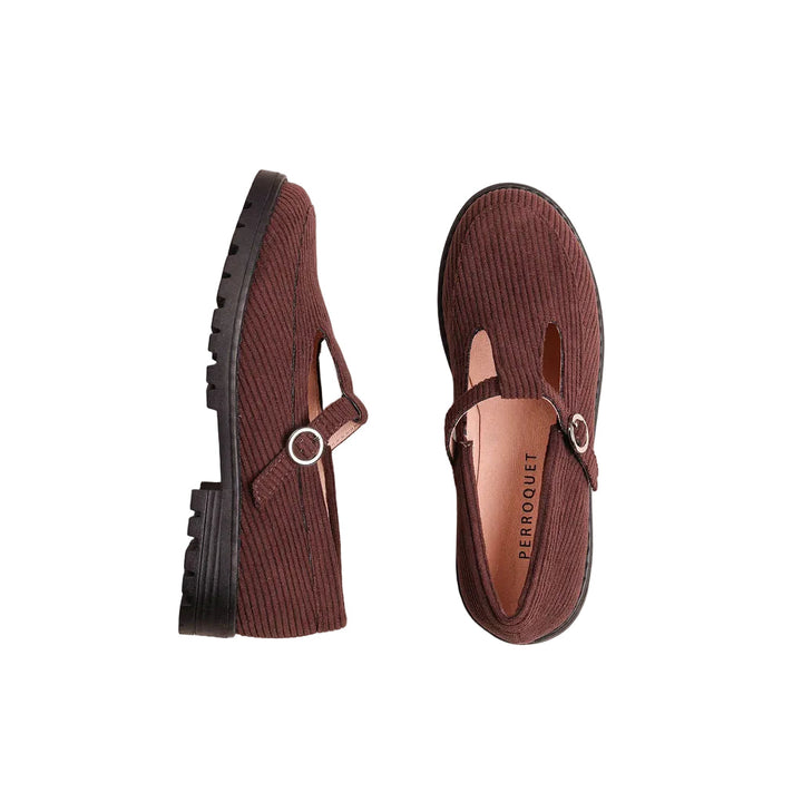 shoes t strap loafer lug sole