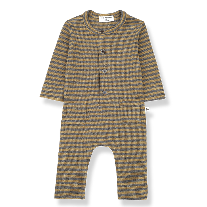 one piece ribbed stripe - ochre