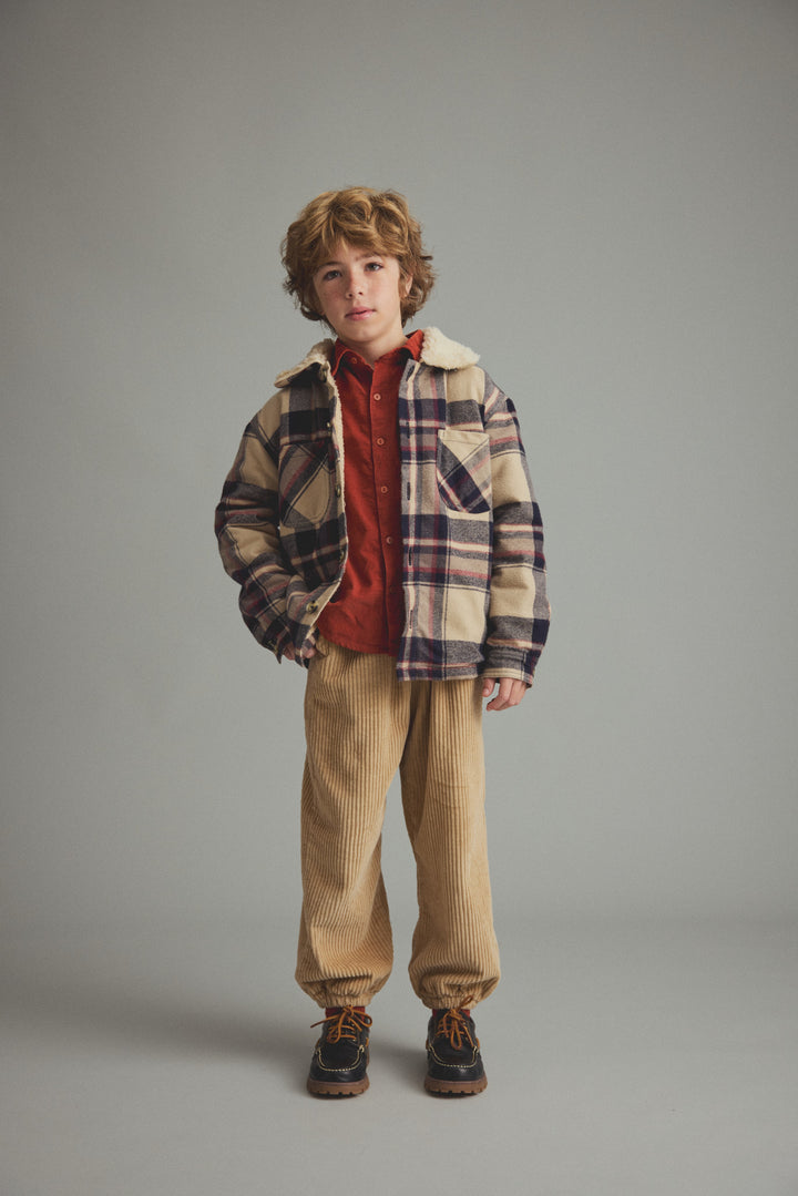 shirt l/s soft corduroy - ginger