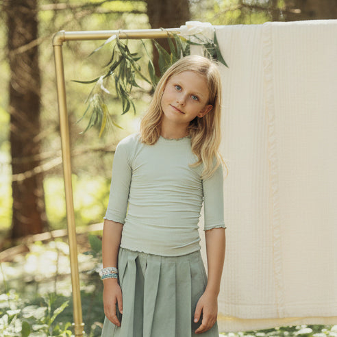 shell ribbed - mint green-104