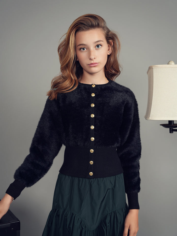 skirt midi taffeta with v yoke - forest