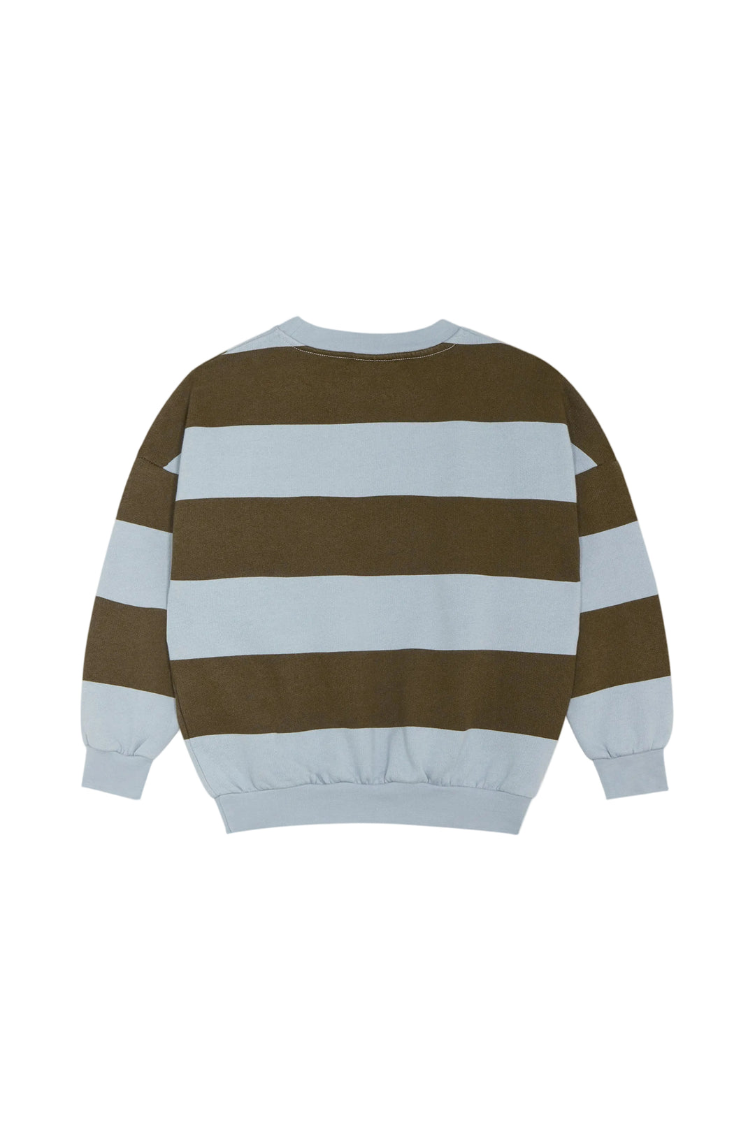 top l/s striped logo sweatshirt - green/light blue