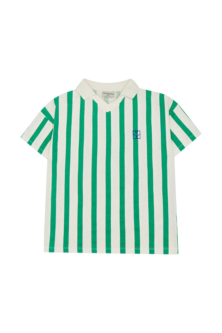 polo s/s striped - green