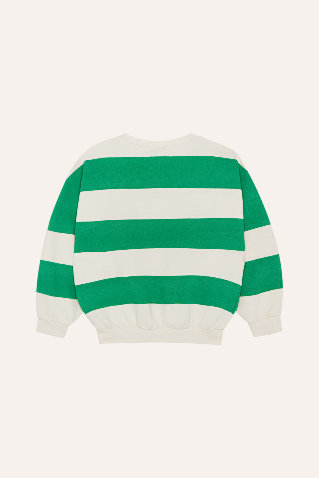 top l/s striped logo sweatshirt - green