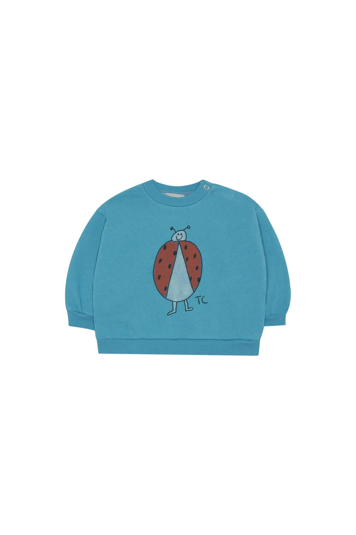 top l/s ladybug sweatshirt - blue