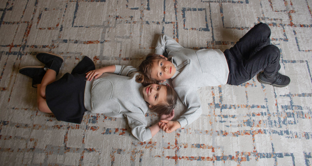 top l/s scuba heart sweatshirt - grey